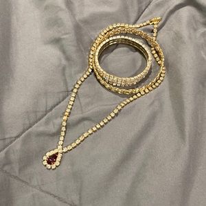 4 piece jewelry bundle, 1 necklace 3 blacelets